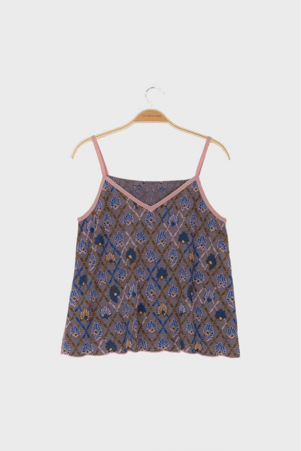 blue cami top