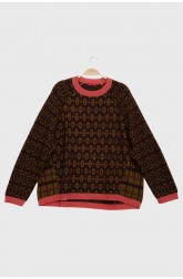 Sweater HORTUS burgundy