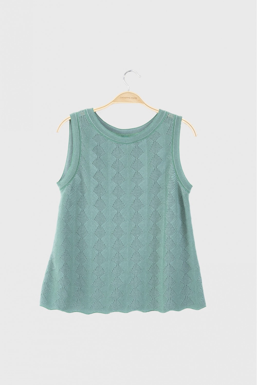 aqua sleeveless top