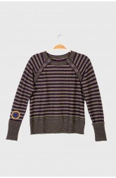 Striped sweater BLASON Burgundy