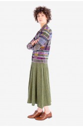Pleated skirt BLASON Green