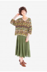 Pleated skirt SHAM Green