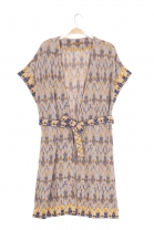 Long open cardigan PRISM Yellow