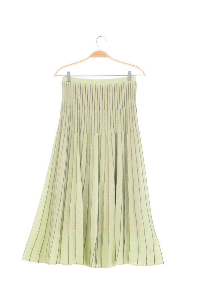 Pleated skirt CODE Lime