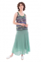 Pleated skirt CODE Green