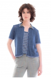 Cardigan MATHE Bleu