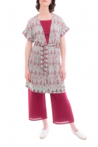 Long open cardigan PRISM Purple
