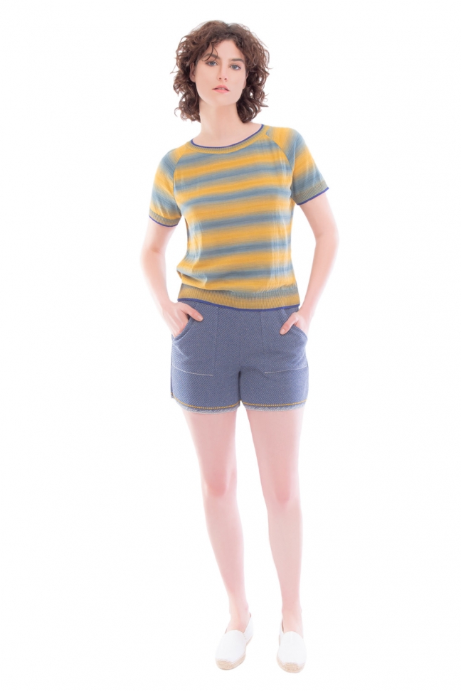 Tshirt WASH Yellow