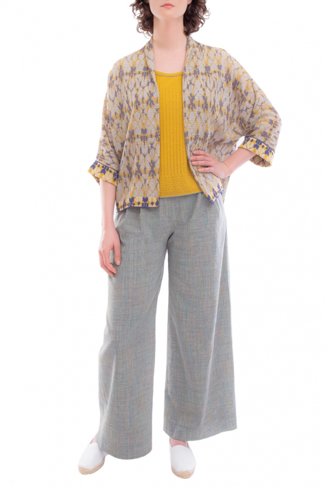Open cardigan PRISM Yellow
