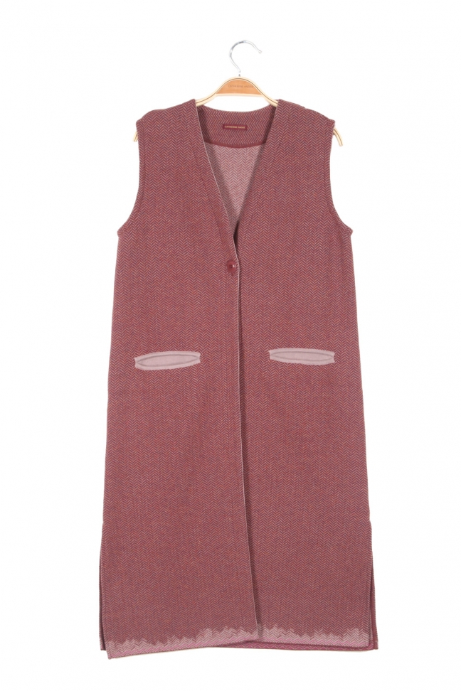 Long cardigan INGRID Pink