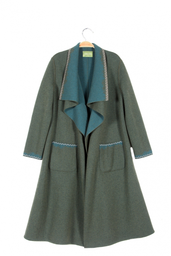 Open coat INGRID Green