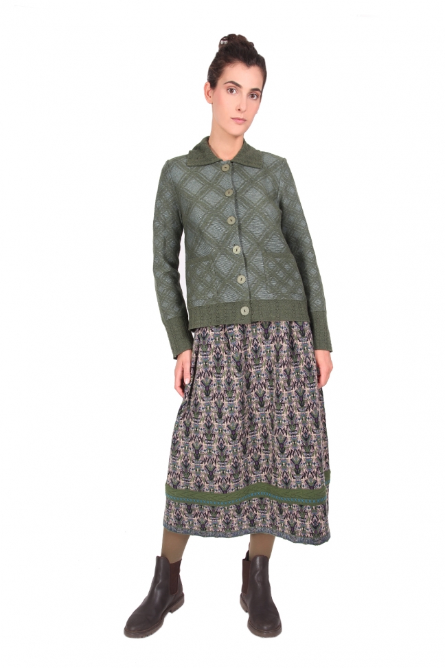 Outlet Collection, Catherine André multicolored jacquard mesh of 
