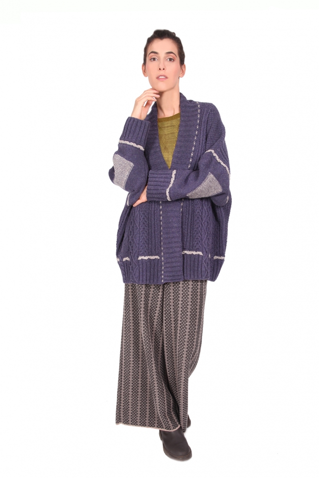 Open cardigan GOBLIN Purple