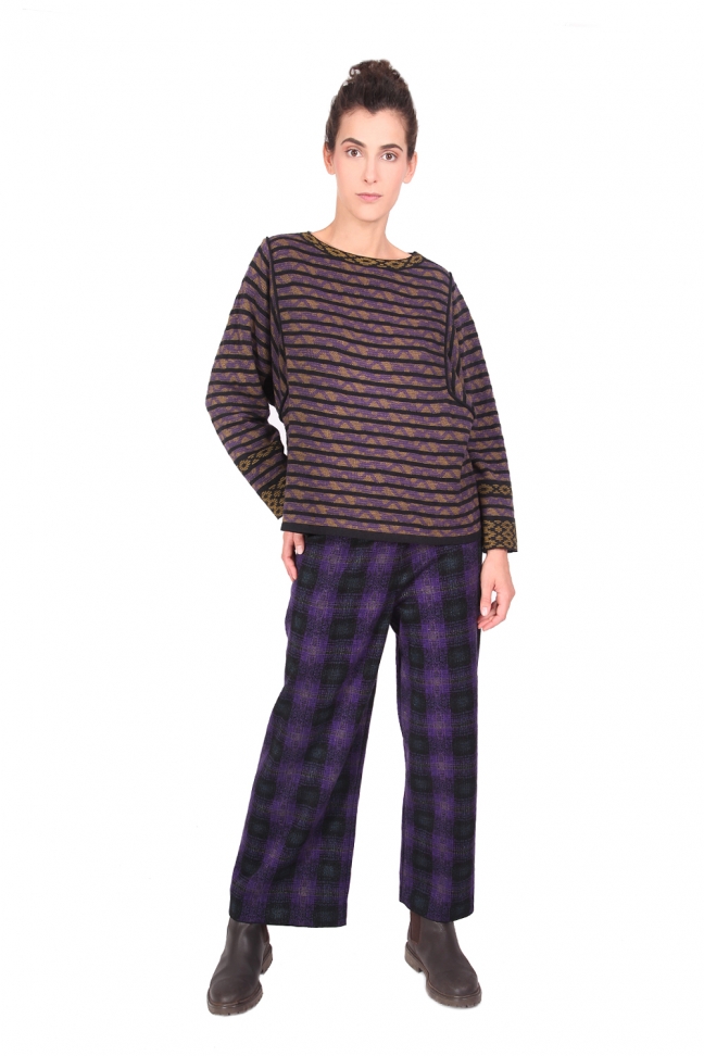 Large sweater HEDDA Purple