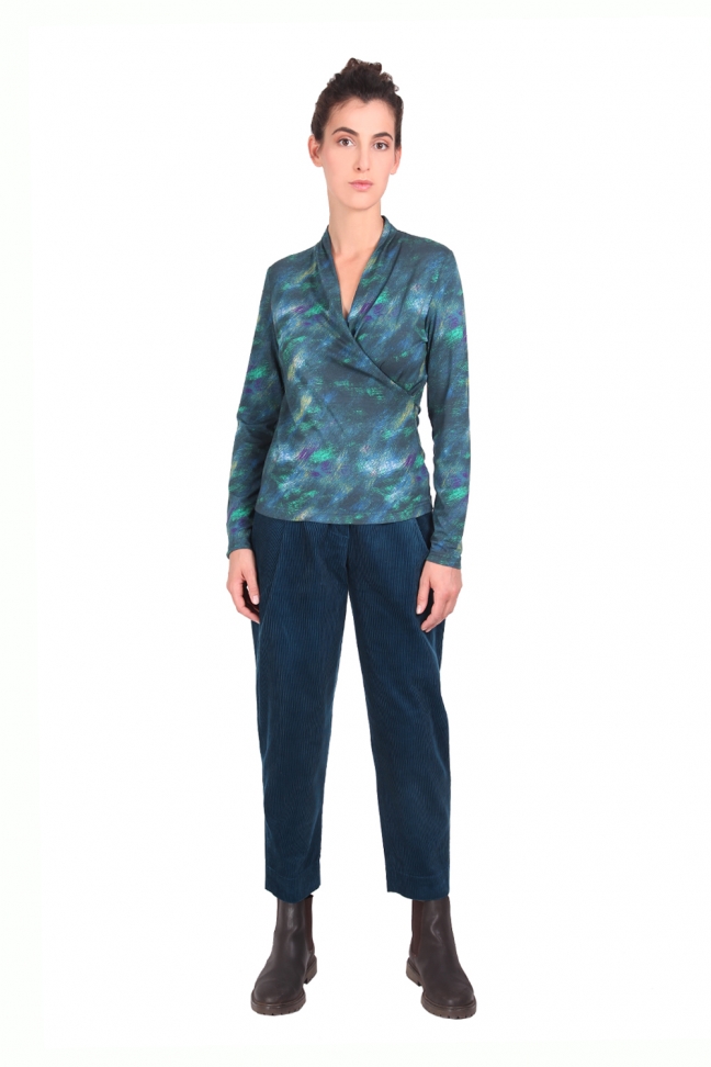 Outlet Collection, Catherine André multicolored jacquard mesh of 