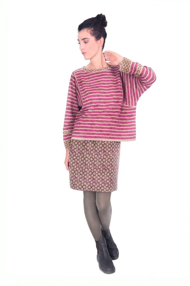 Large sweater HEDDA Pink