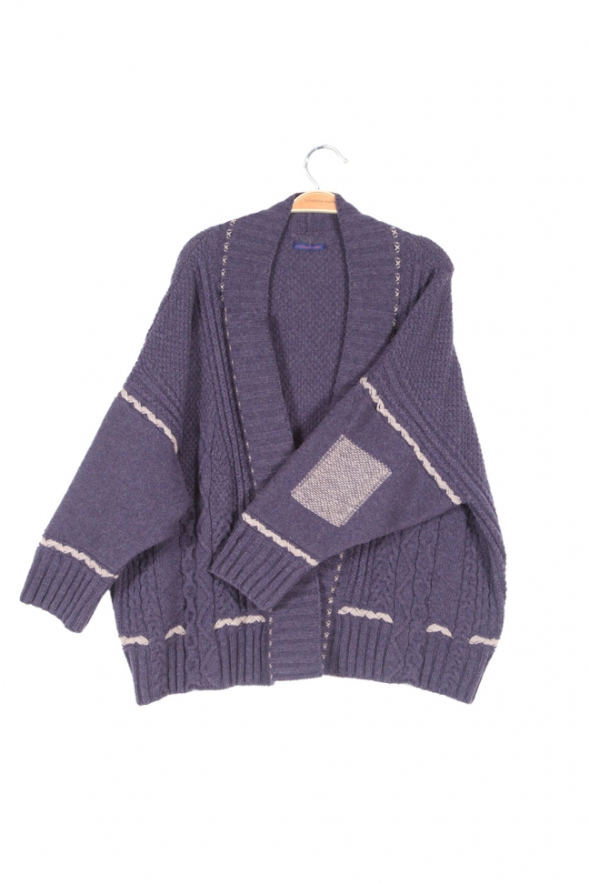 Open cardigan GOBLIN Purple