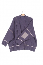Open cardigan GOBLIN Purple