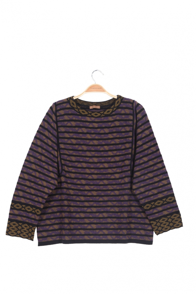 Large sweater HEDDA Purple
