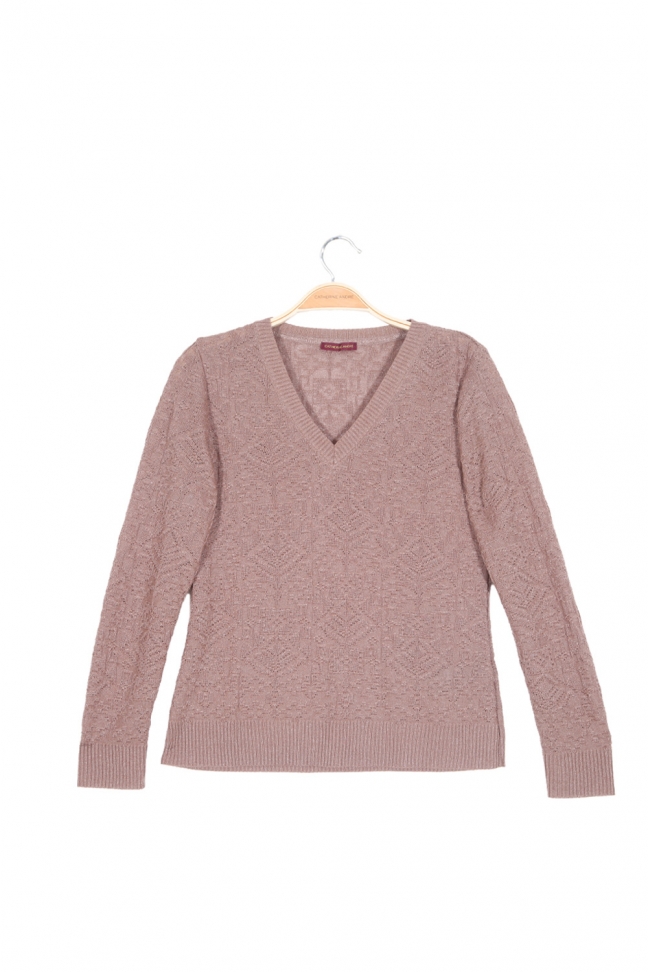 V neck sweater IDOL Powder