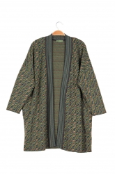Gilet long JUMBLE Pétrole