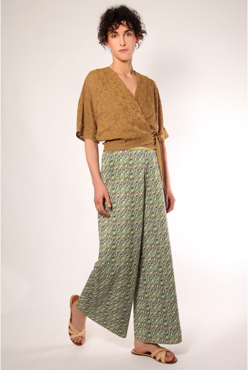 Wrap cardigan SING Beige