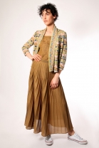 Pleated skirt SING Beige