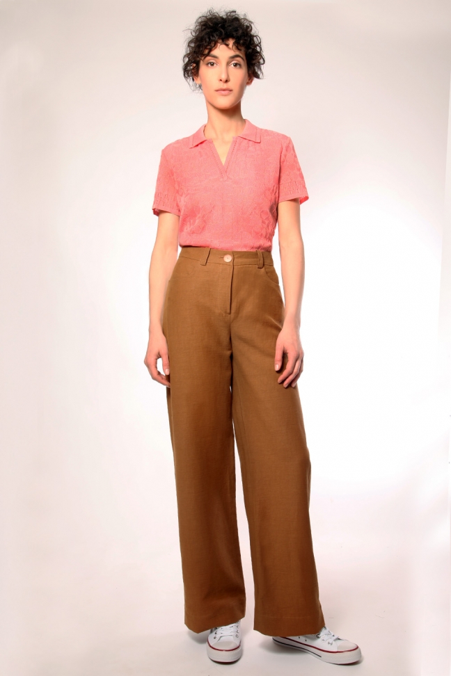 Pantalon Large LOU Ocre