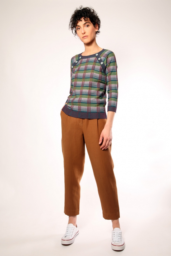 Pantalon Carotte LOU Ocre