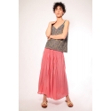 Pleated skirt SING Coral