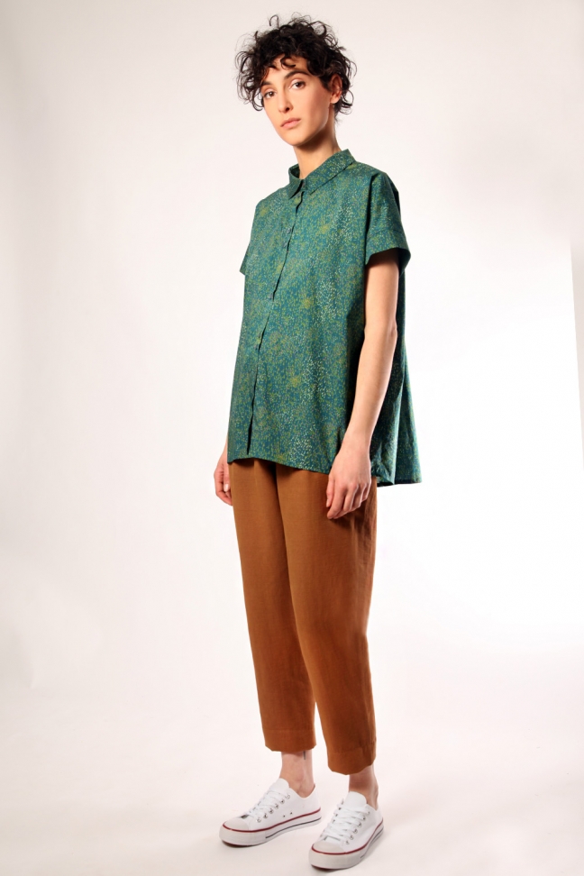 Chemise DROPLETS Pétrole