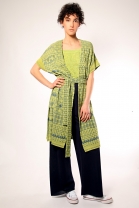 Long Open Cardigan EDNA Yellow