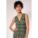 Buttonned Top HALO Petrol