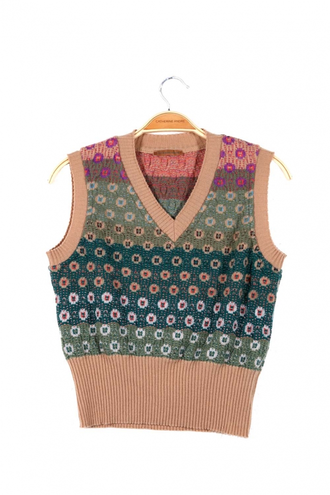 Top MILLEFIORI Beige