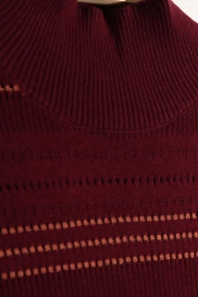 High Neck Sweater BETSBI Burgundy