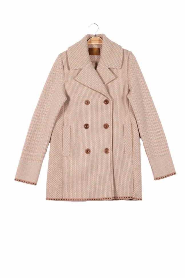 Reefer Coat KENT Beige