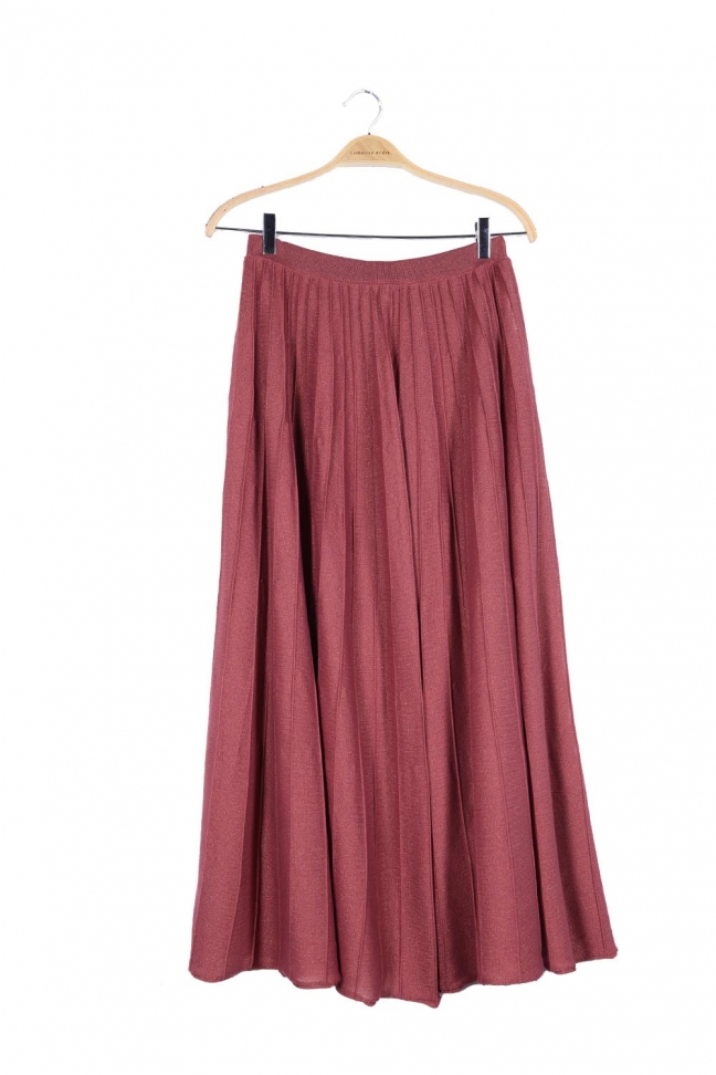 Pleated skirt IRIS Cinnamon