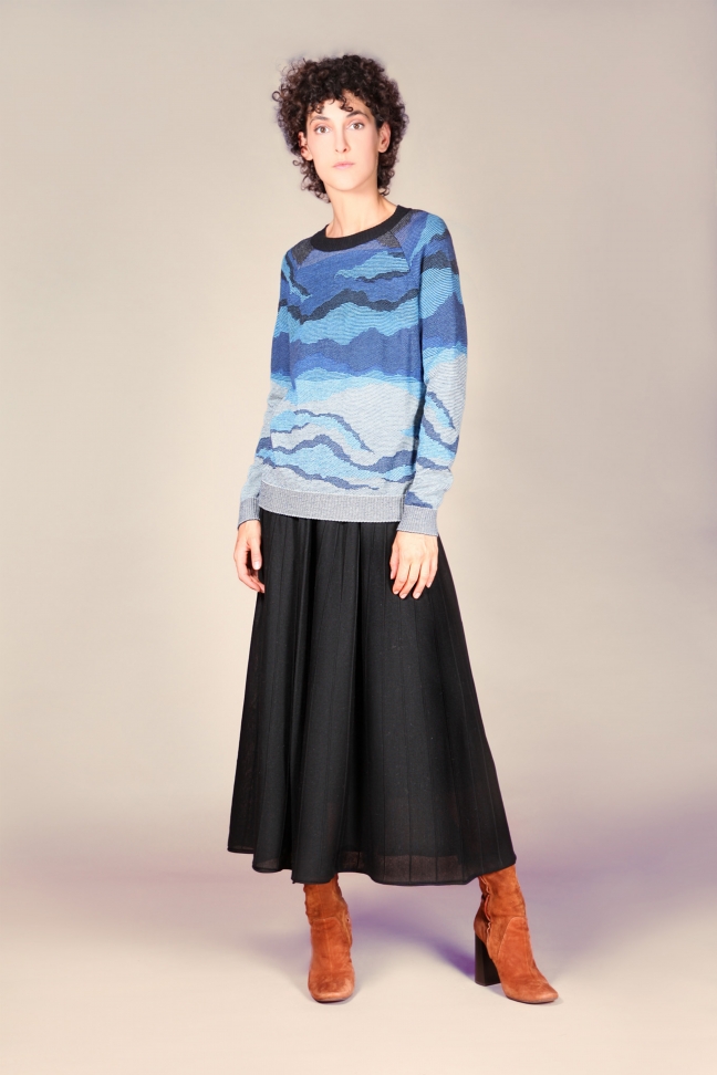 Pull CLOUD Bleu