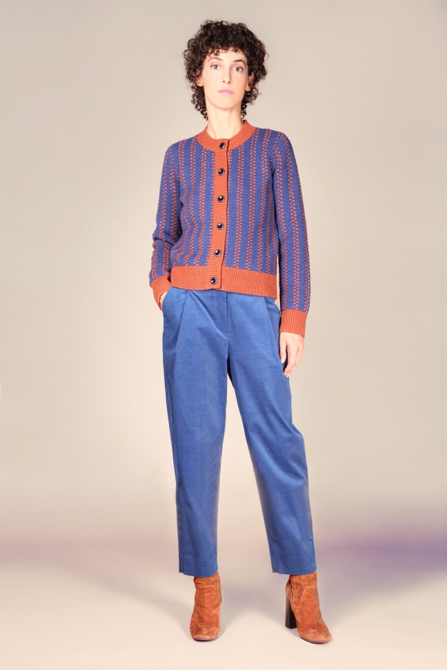 Cardigan GRETA Bleu