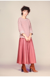 Pleated skirt IRIS Cinnamon