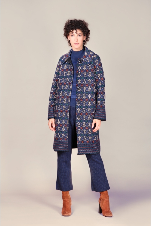 Coat TRESOR Navy Coat TRESOR Navy