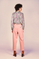 Pantalon carotte GEORGE Rose