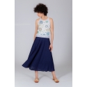 Pleated skirt RIFF navy