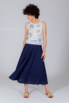 Pleated skirt RIFF navy