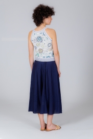 Pleated skirt RIFF navy