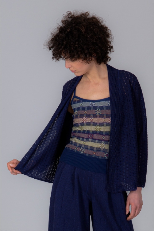 Open cardigan RIFF navy