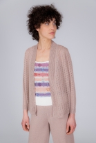 Open cardigan RIFF beige