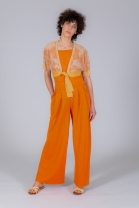 Pantalon large RIFF orange