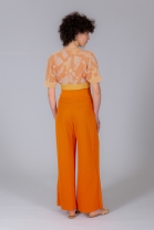 Pantalon large RIFF orange