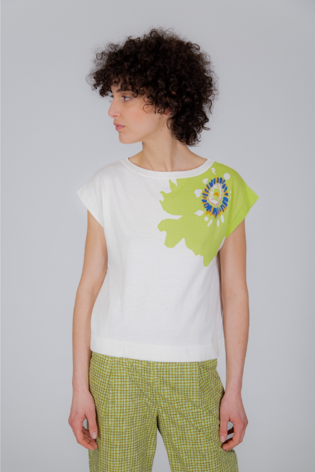 Tshirt CALENDULA white